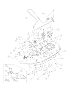 Mower Deck Diagram and Parts List for 17AA5AAG700 2008 Yard Machines Lawn Tractor